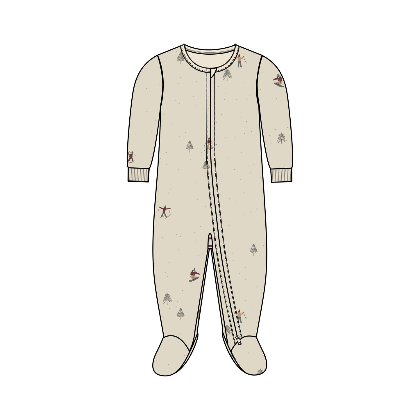 Peyton Zipper Sleeper - Holiday Collection