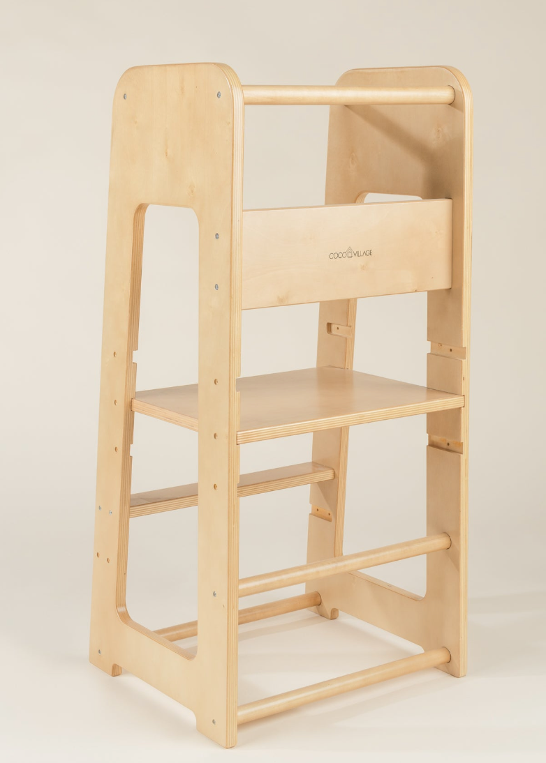 New Educational Tower - Natural Wood