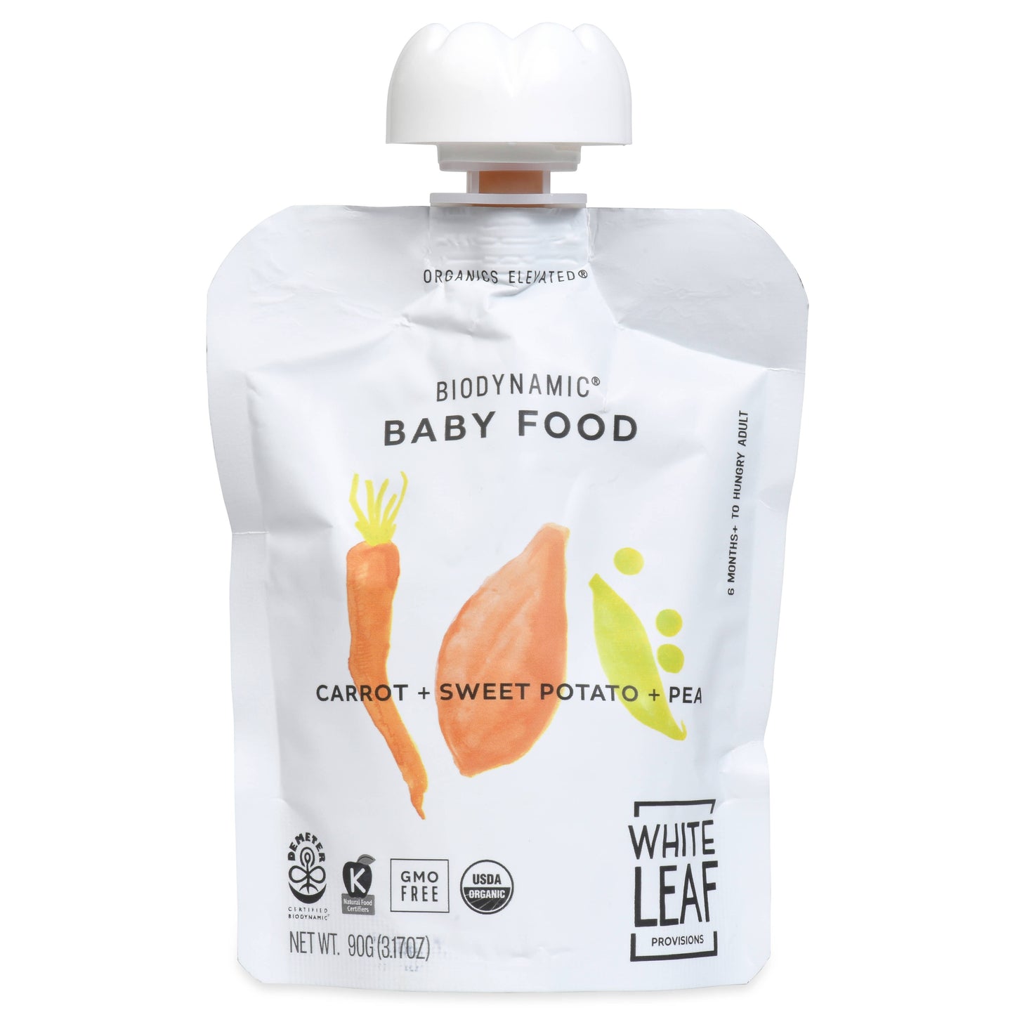 Organic Carrot + Sweet Potato + Pea Puree
