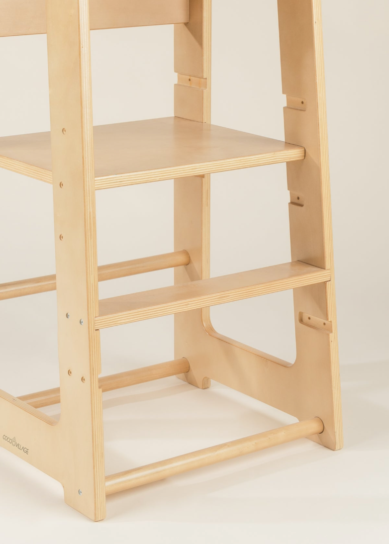 New Educational Tower - Natural Wood