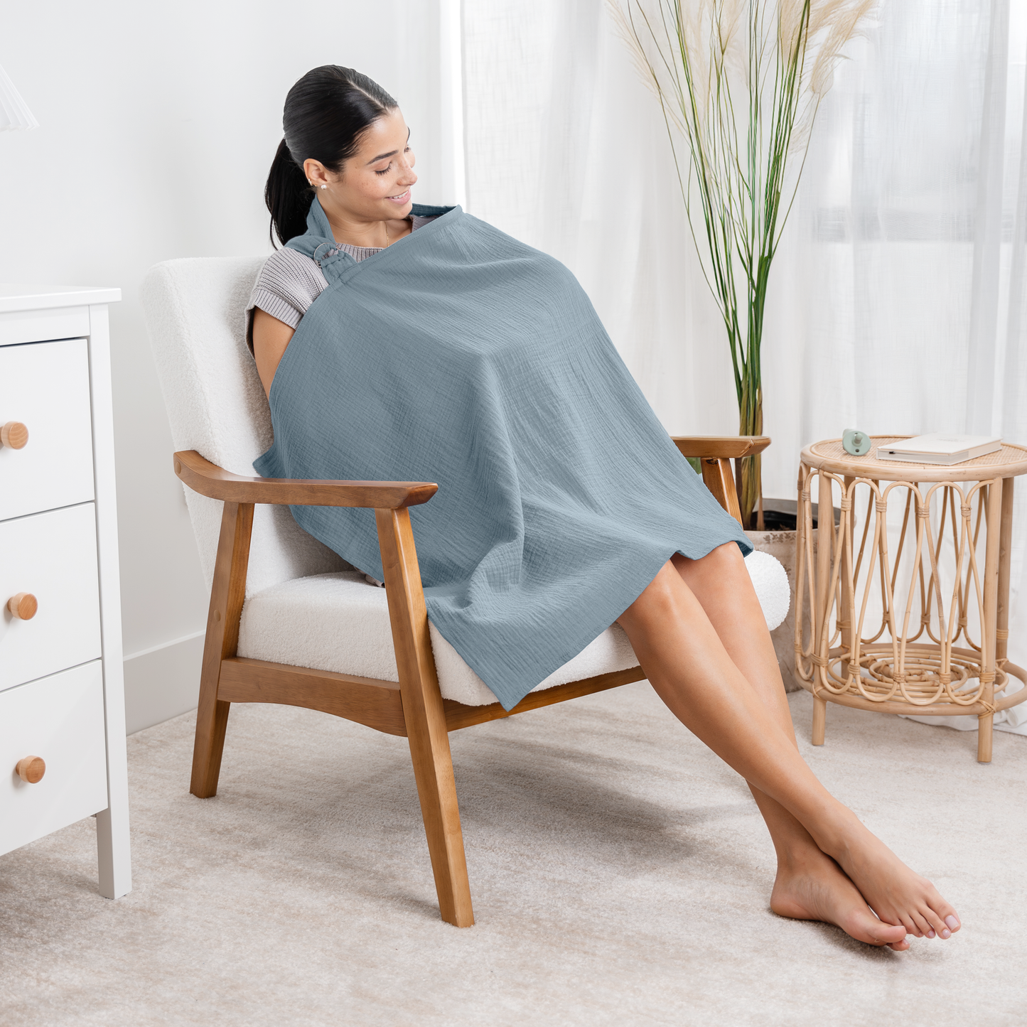 Muslin Nursing Cover for Baby Breastfeeding by Comfy Cubs