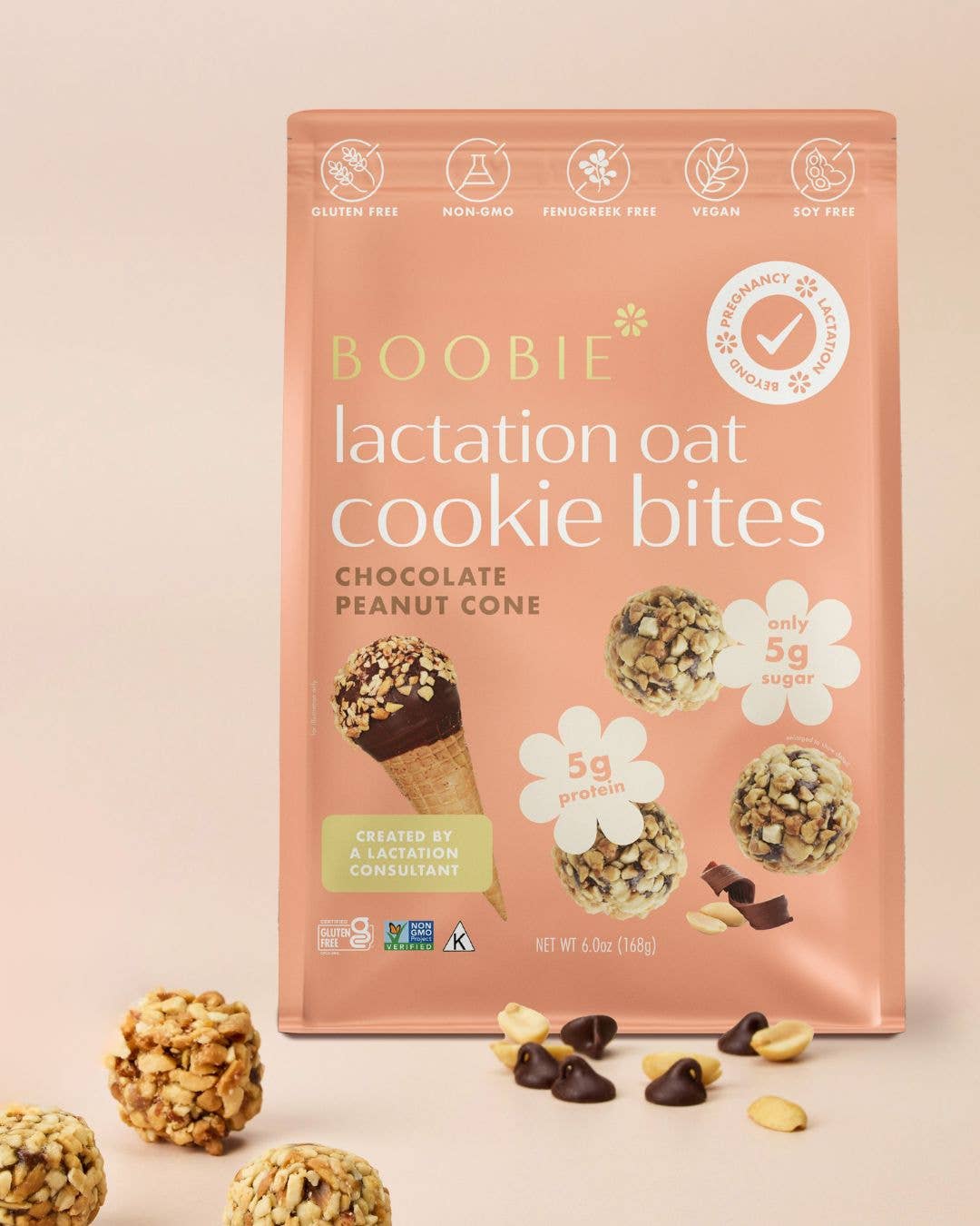 Lactation Cookies (Free from Gluten, Soy, Dairy-5g sugar)