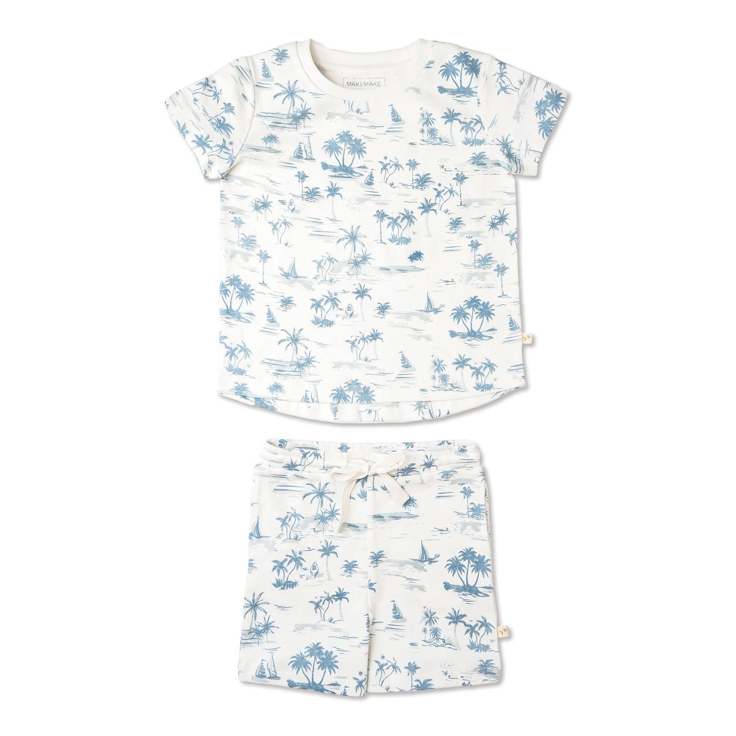 Organic Tee & Shorts Set - Coastal