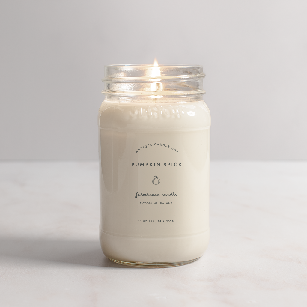 Pumpkin Spice - Soy Wax Mason Jar Candle