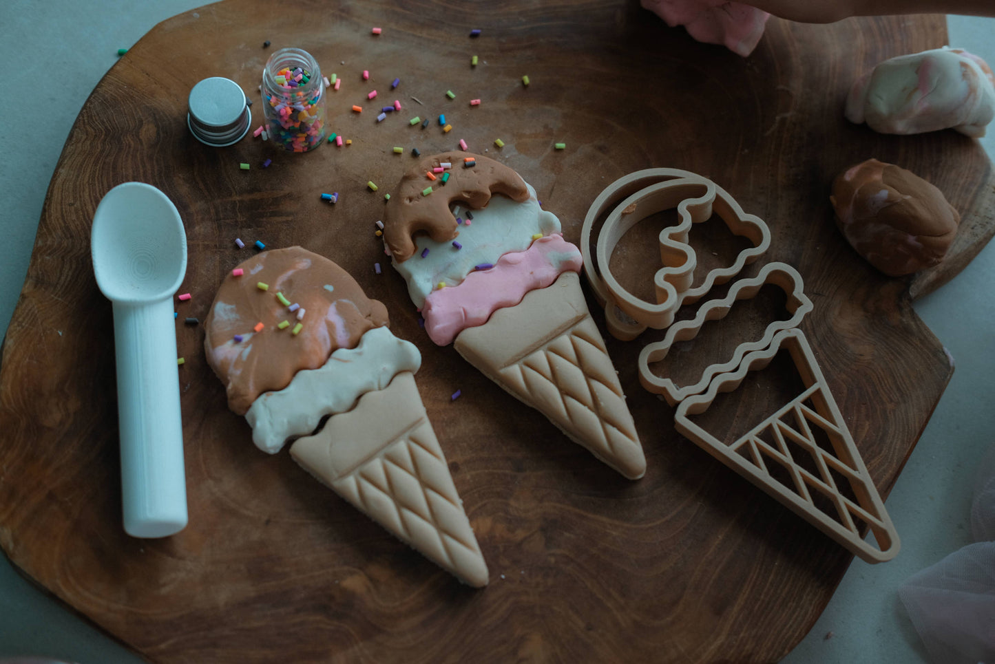 Ice Cream Cutter Set - Eco Playdough Tool