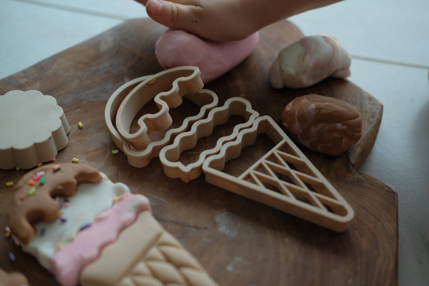 Ice Cream Cutter Set - Eco Playdough Tool