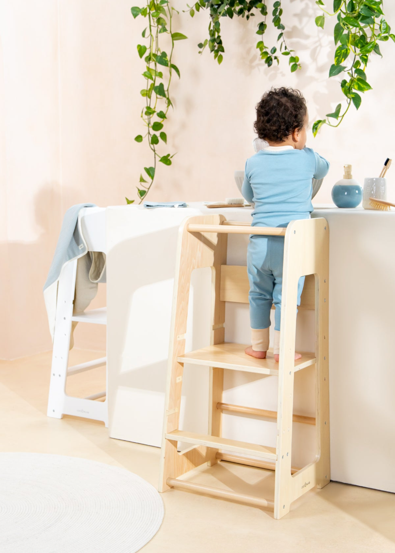 New Educational Tower - Natural Wood