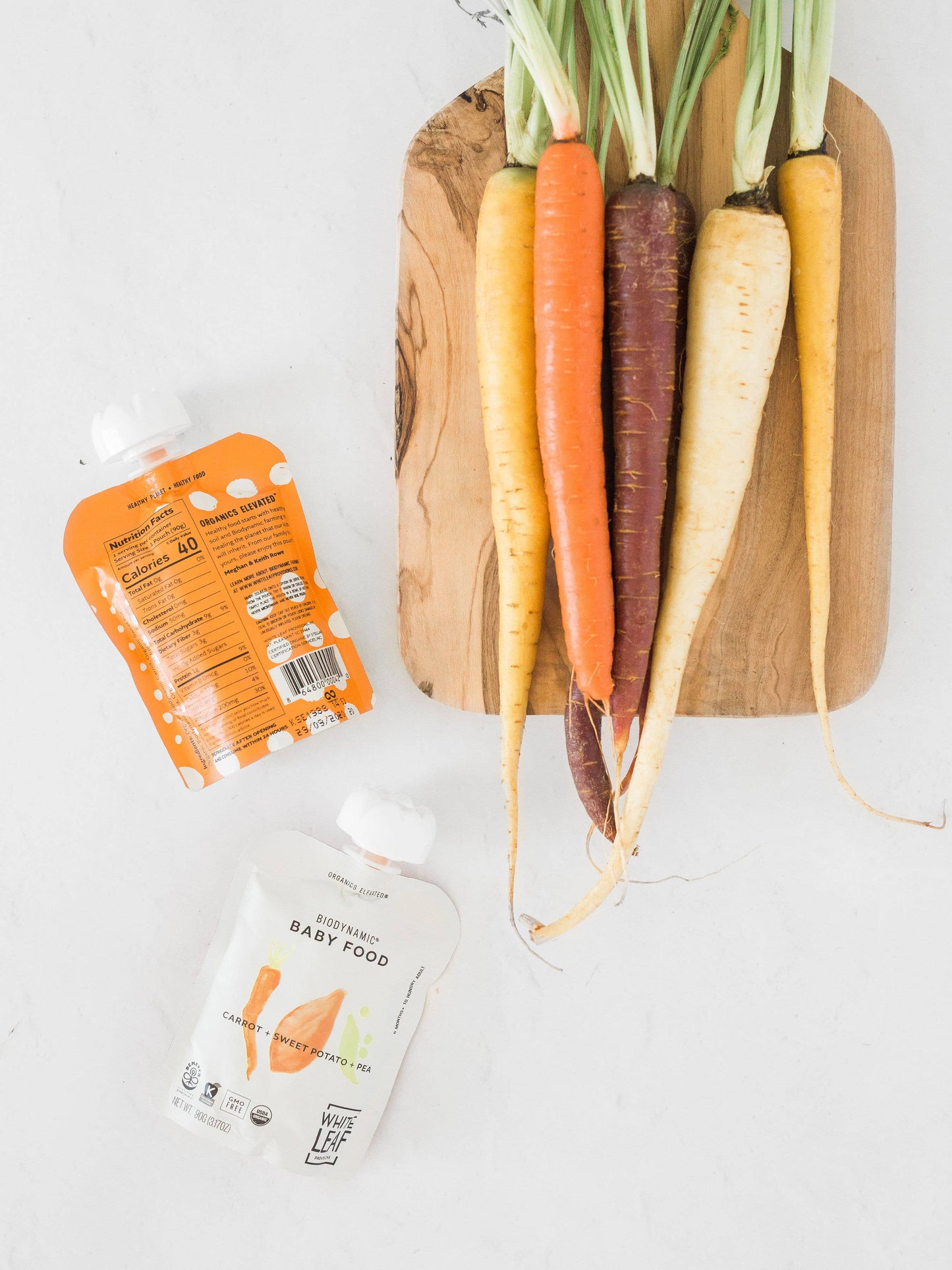 Organic Carrot + Sweet Potato + Pea Puree