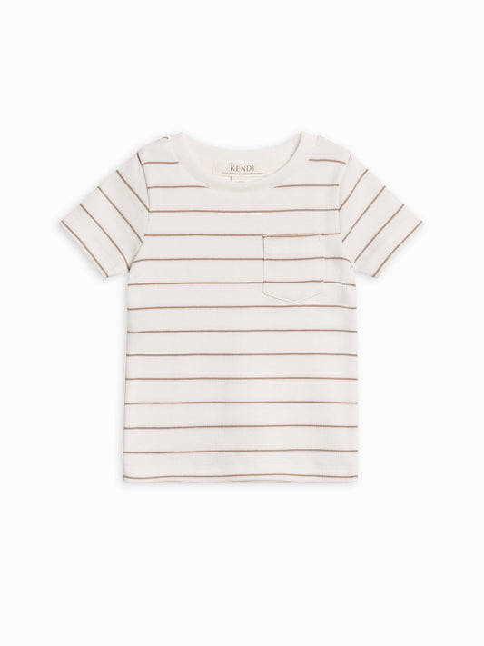 Lou Ribbed Short Sleeve Pocket Tee