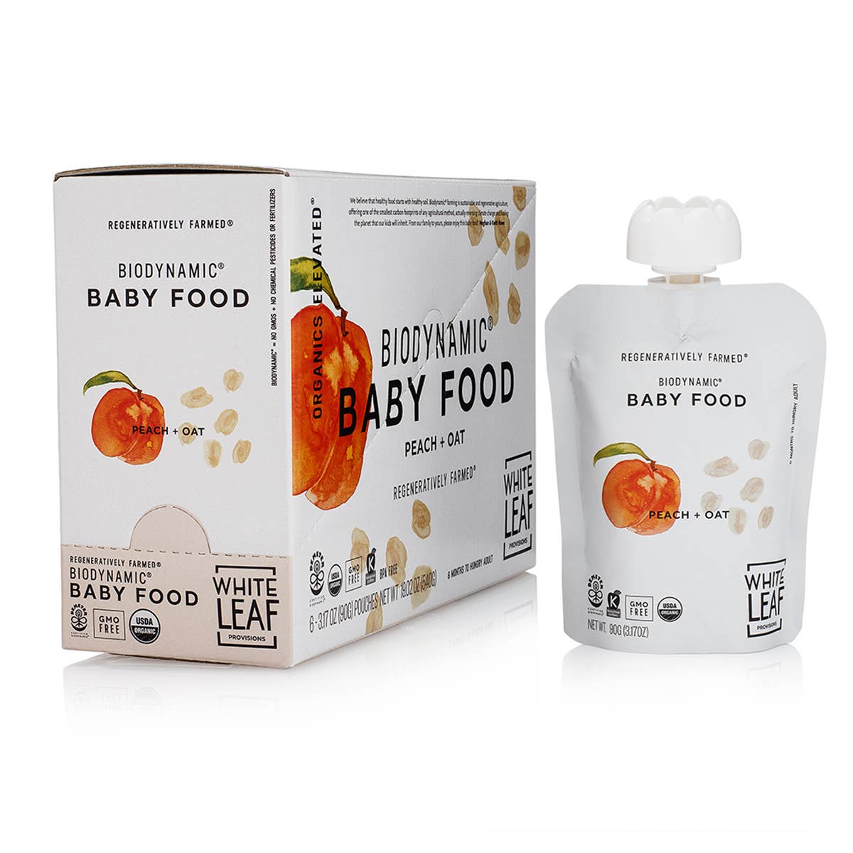 Organic Peach+Oat Puree