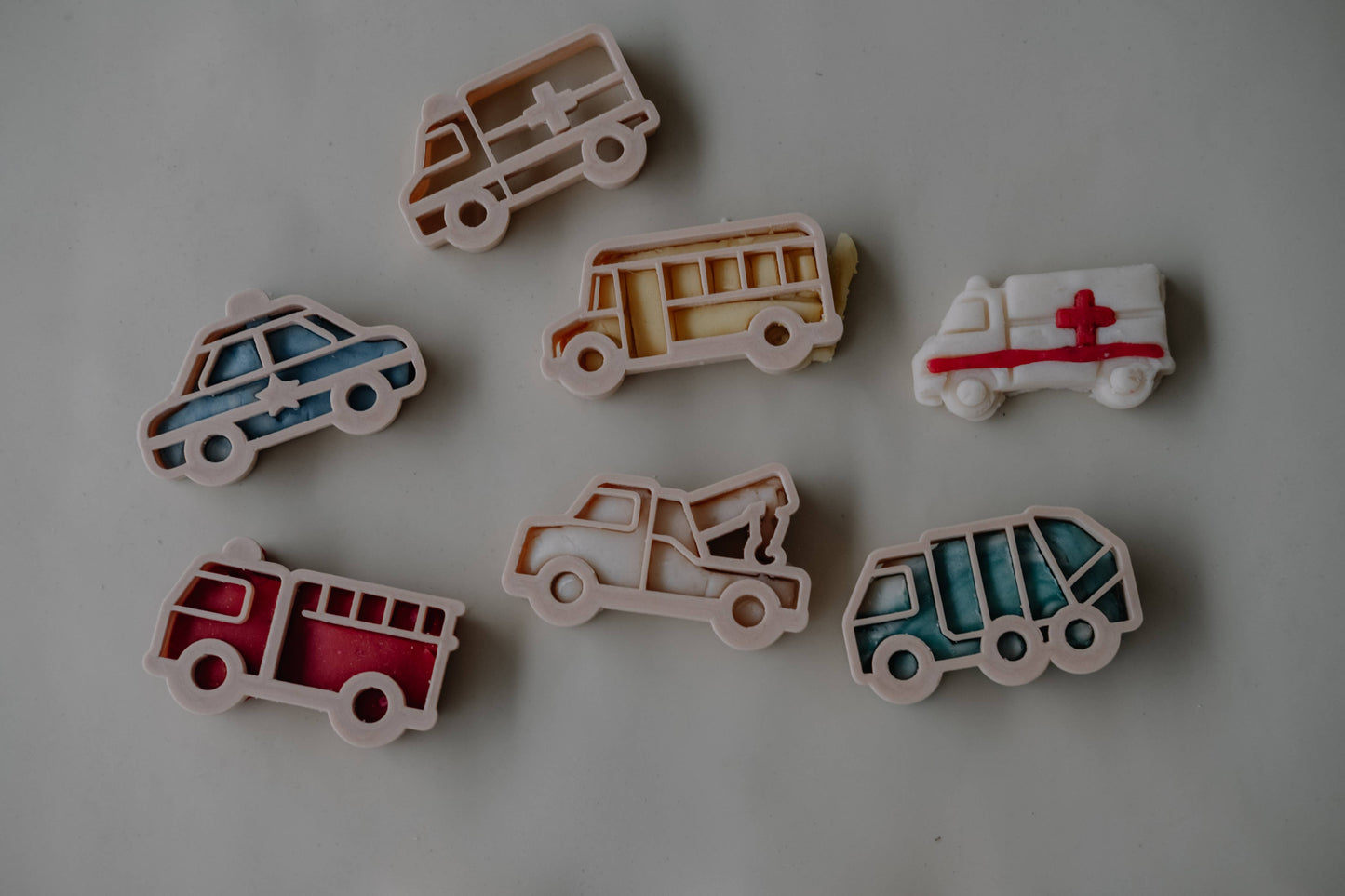 Service Vehicle Cutter Set - Eco Playdough Tool