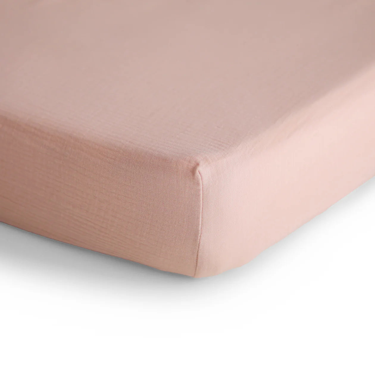Muslin Crib Sheet Blush