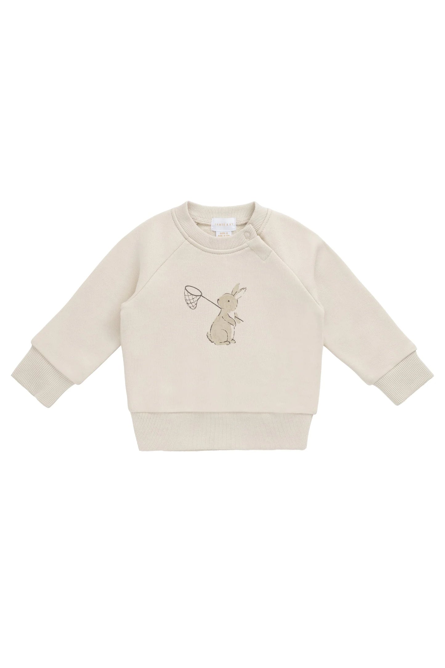 Organic Cotton Flynn Sweatshirt - Oat Lapin Jardin