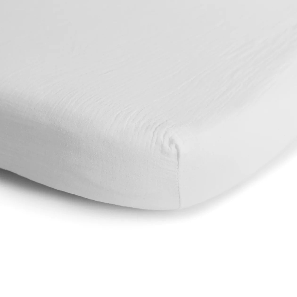 Muslin Crib Sheet White