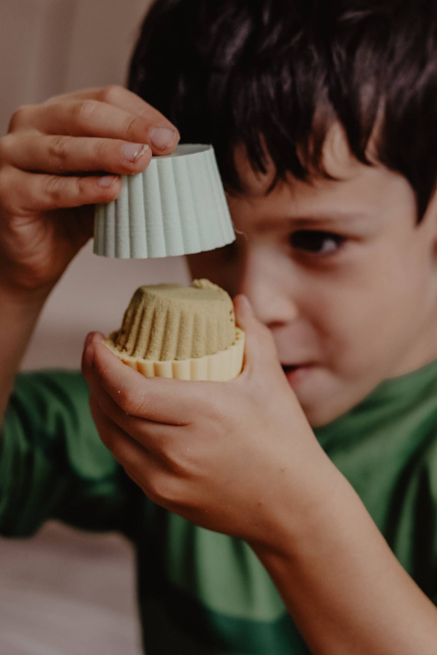 Cupcake Mould Set - 3 Pastel Eco Sensory Tool