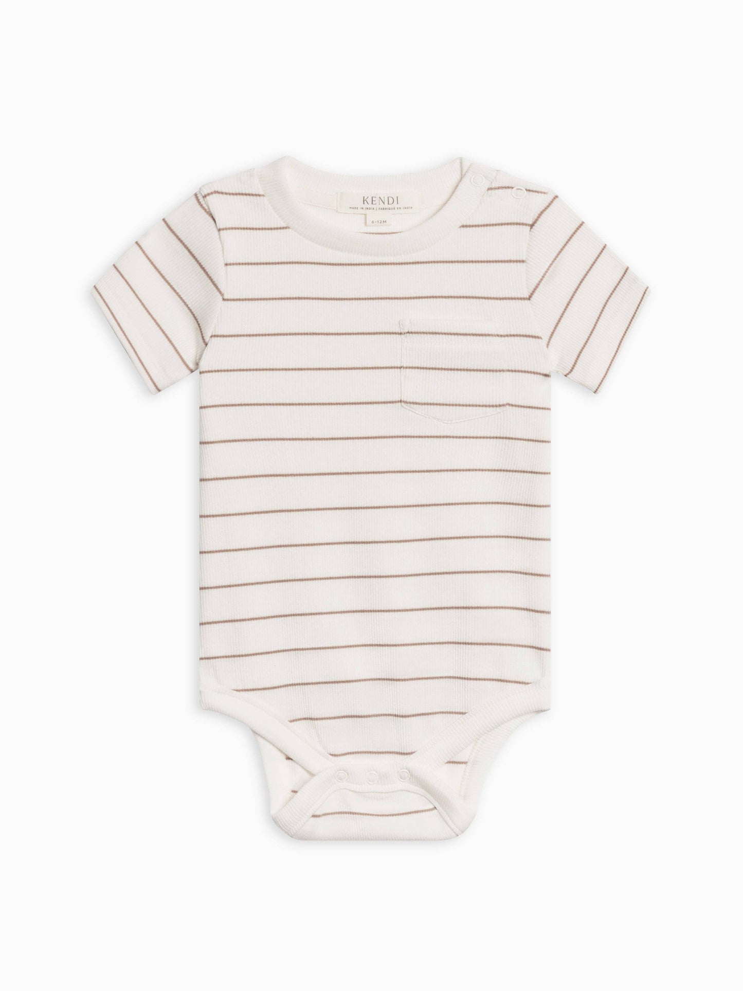 Dana Ribbed Short Sleeve Pocket Bodysuit