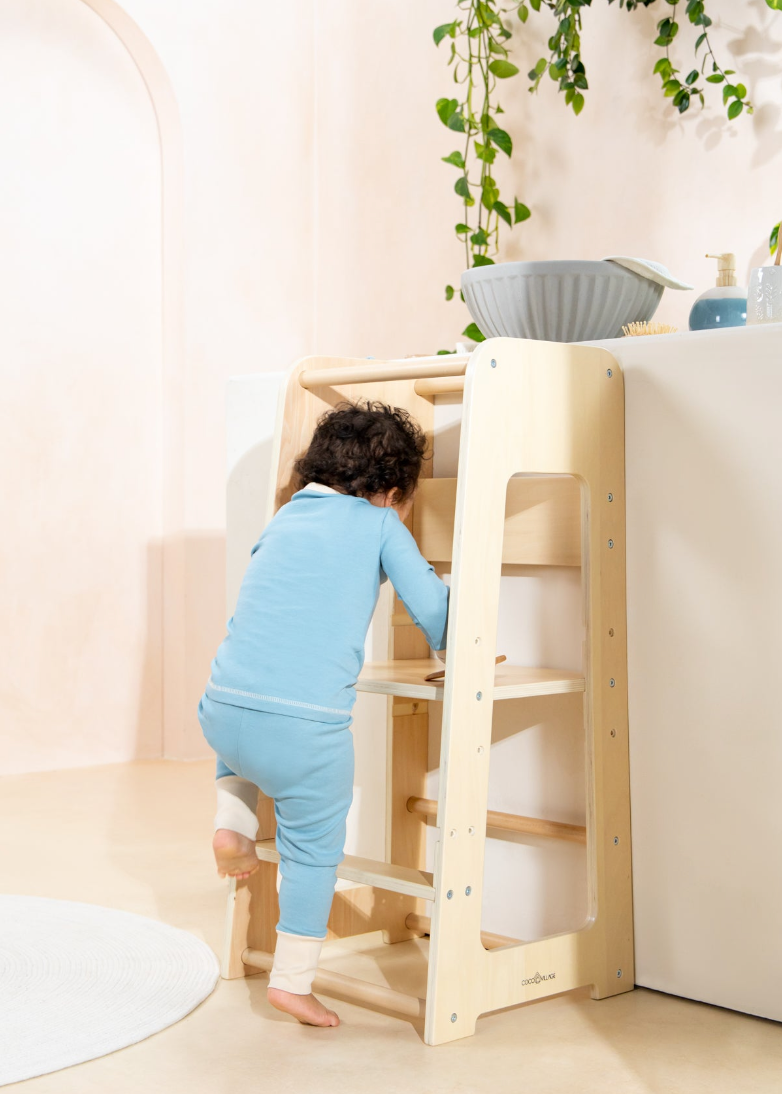 New Educational Tower - Natural Wood