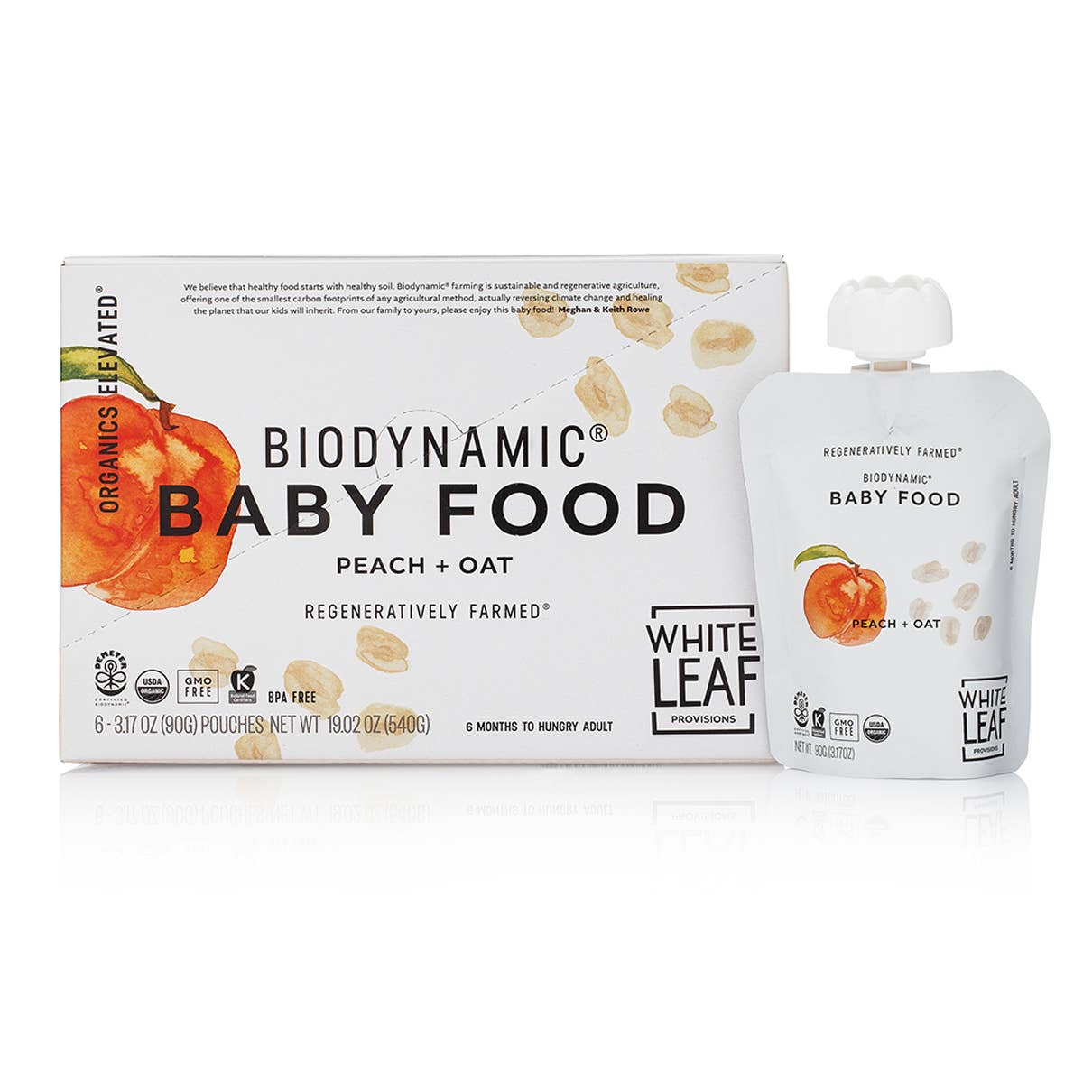 Organic Peach+Oat Puree