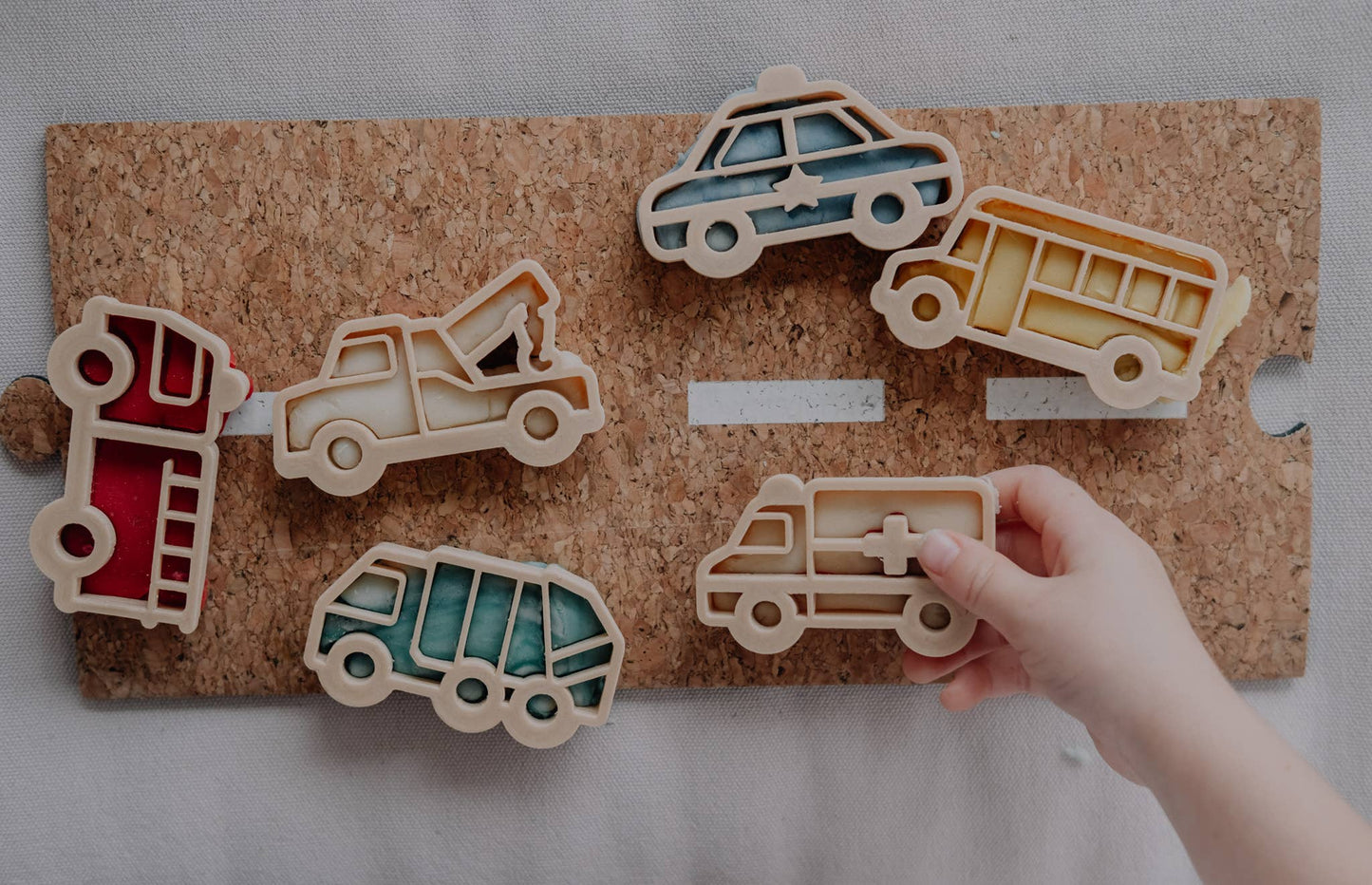 Service Vehicle Cutter Set - Eco Playdough Tool