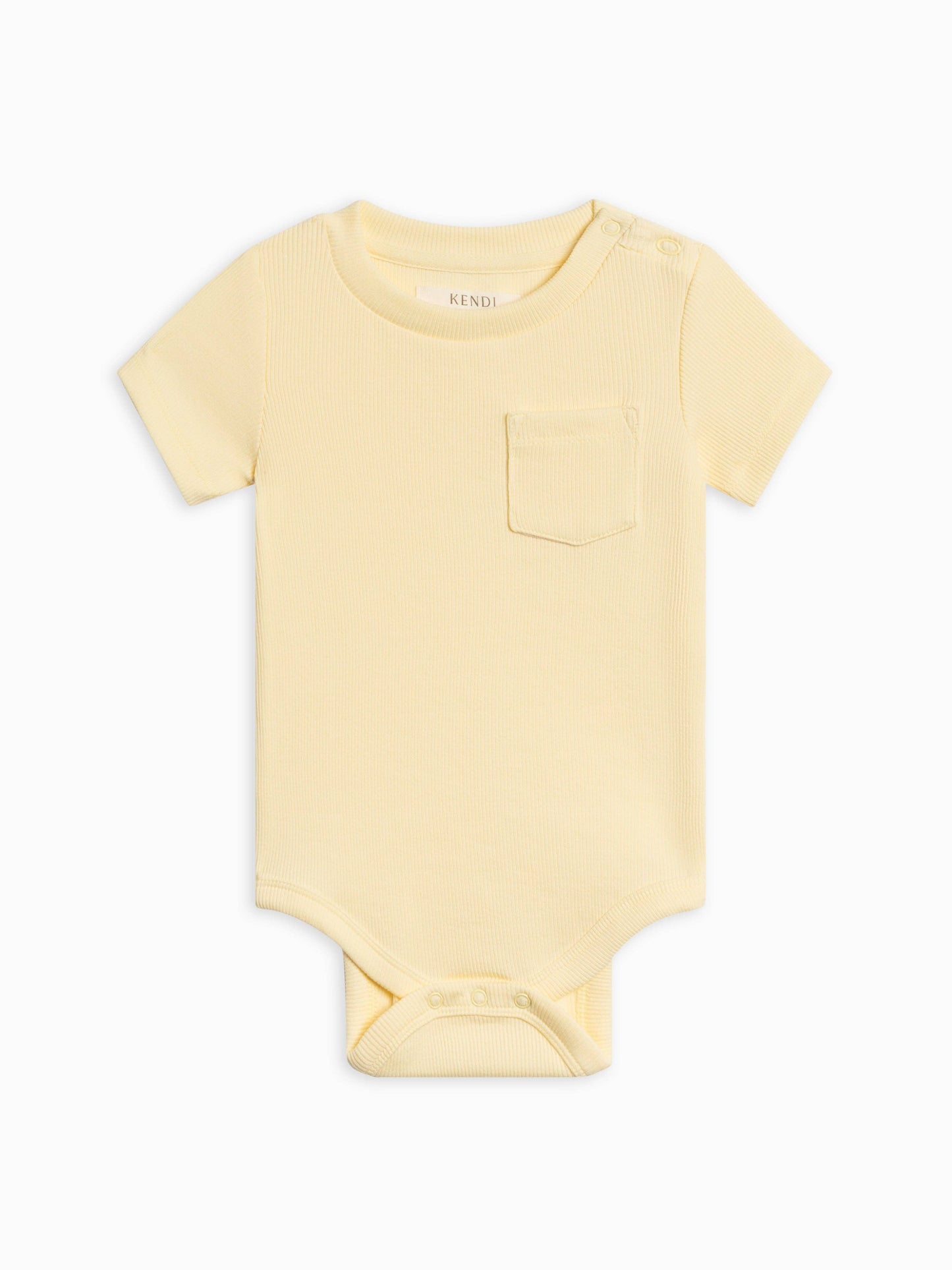 Dana Ribbed Short Sleeve Pocket Bodysuit