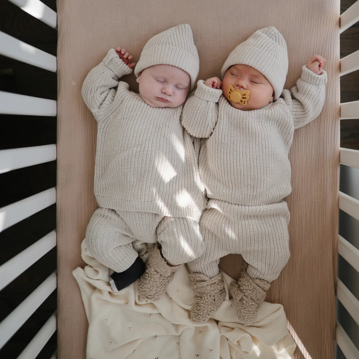 Muslin Crib Sheet Blush