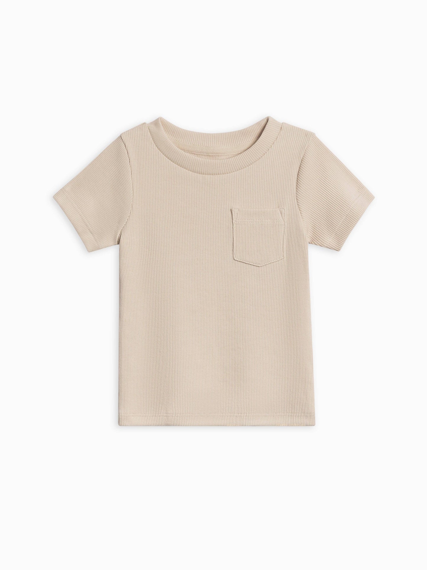 Lou Ribbed Short Sleeve Pocket Tee