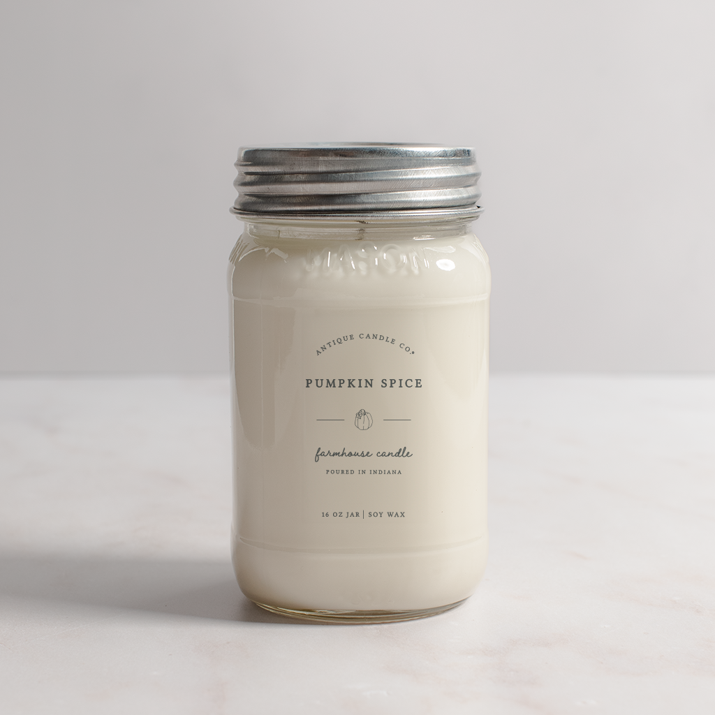 Pumpkin Spice - Soy Wax Mason Jar Candle