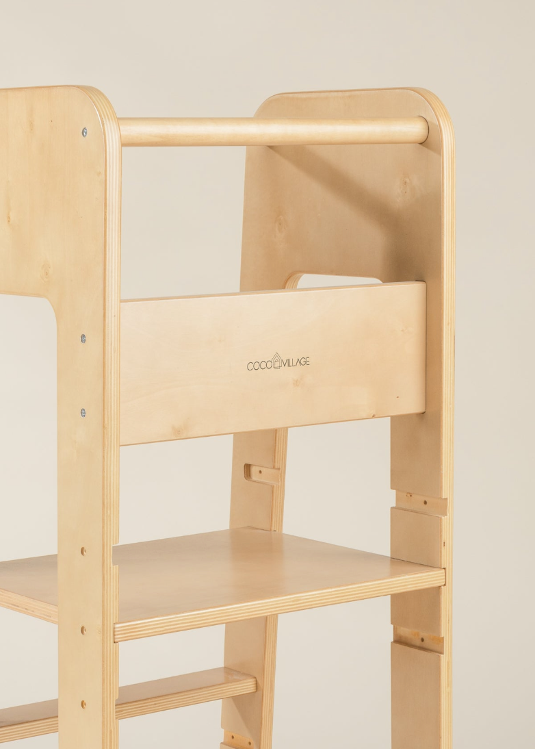 New Educational Tower - Natural Wood