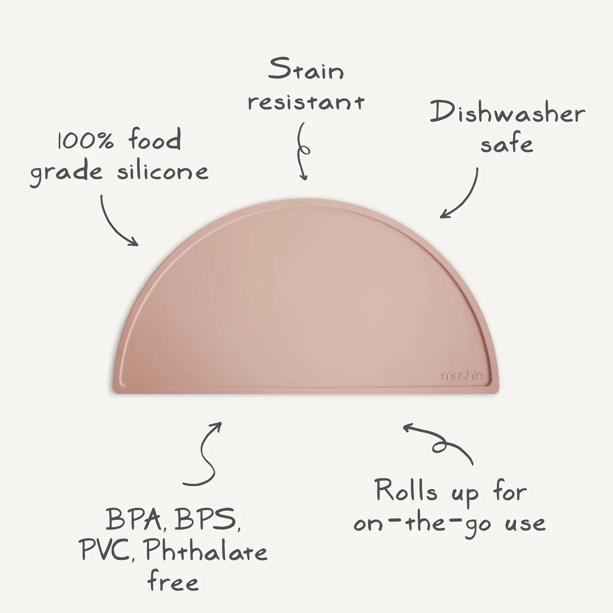 Silicone Placemat Stone