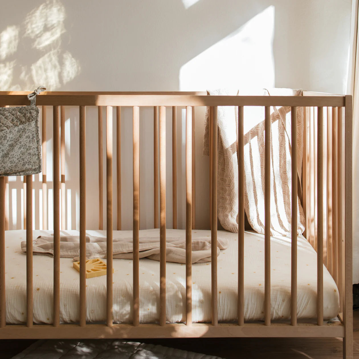 Muslin Crib Sheet White