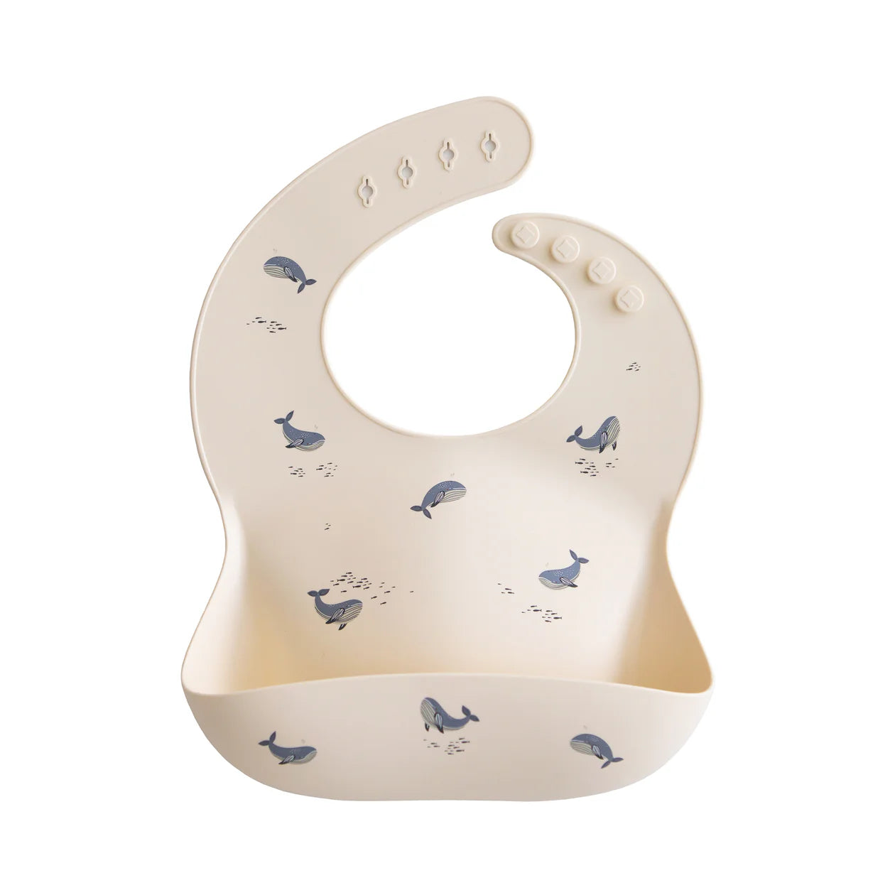 Silicone Baby Bib Whales