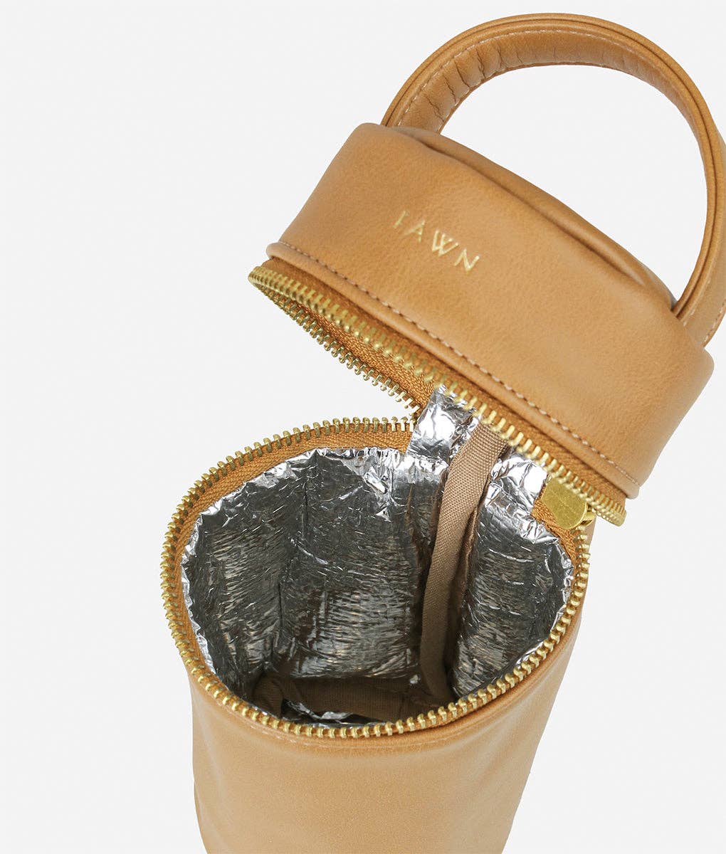 The Bottle Bag - Insulated Faux Leather Bottle Bag
