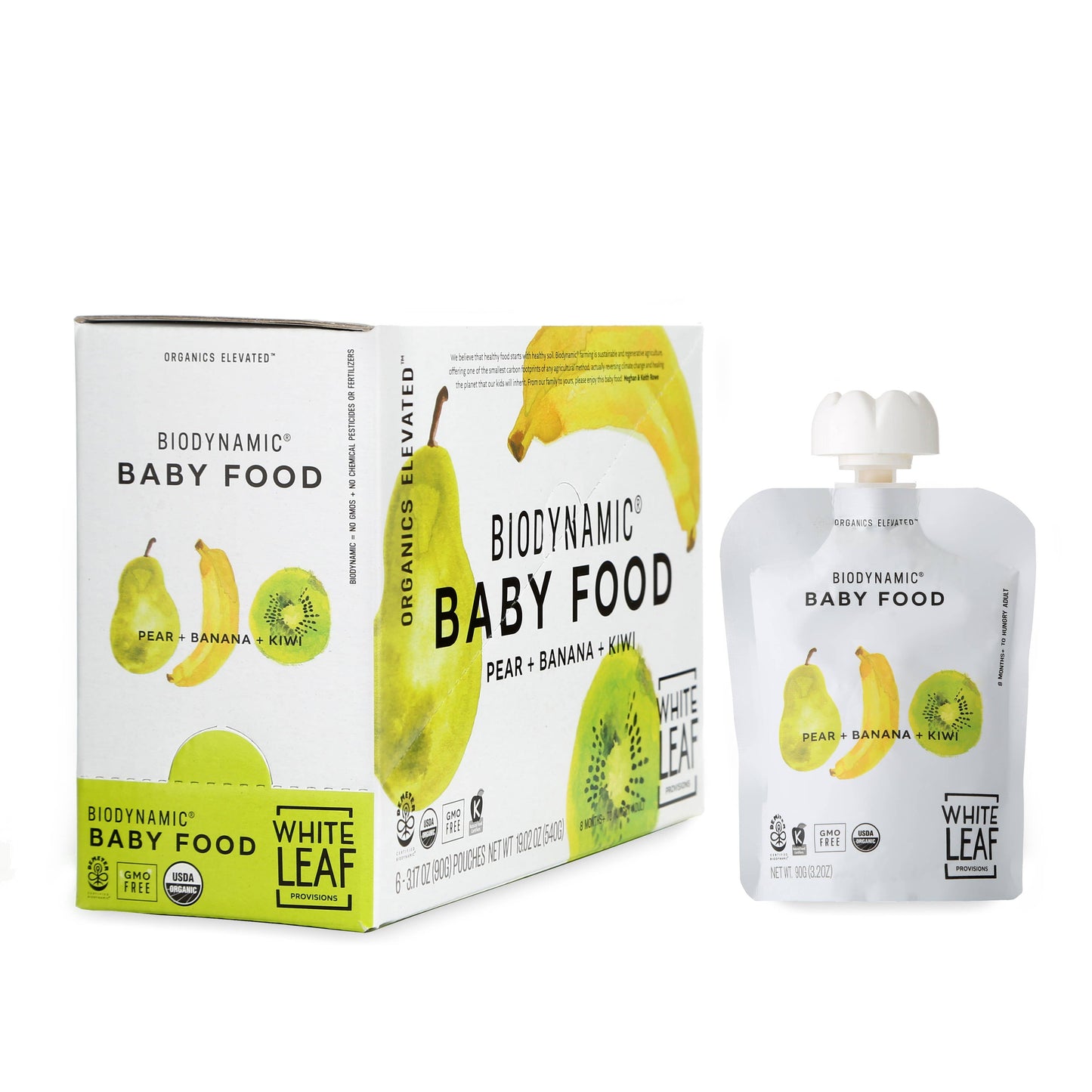 Organic Pear+Banana+Kiwi Puree