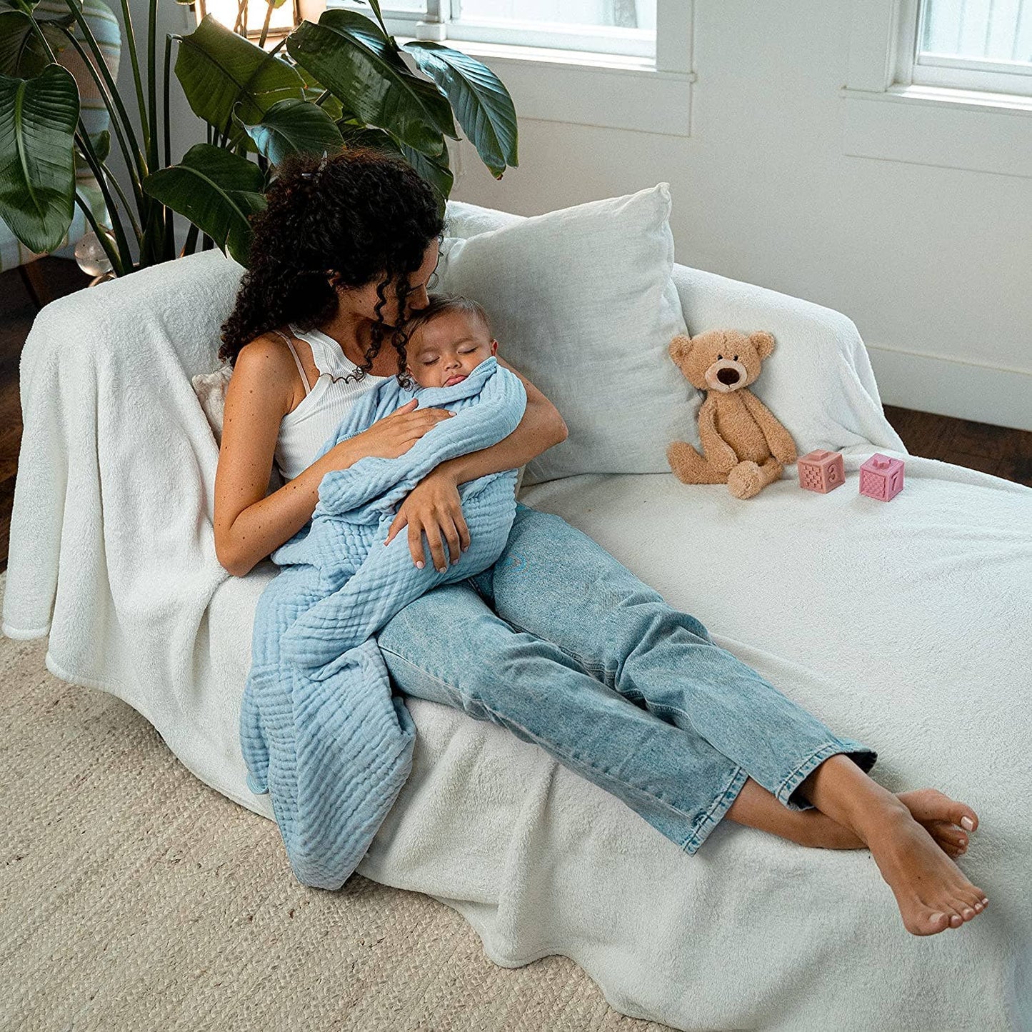 Baby Muslin Cotton Blankets by Comfy Cubs