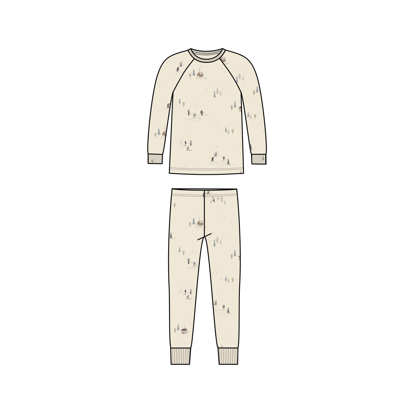 2 Piece Long Sleeve Jammie Set - Holiday Collection