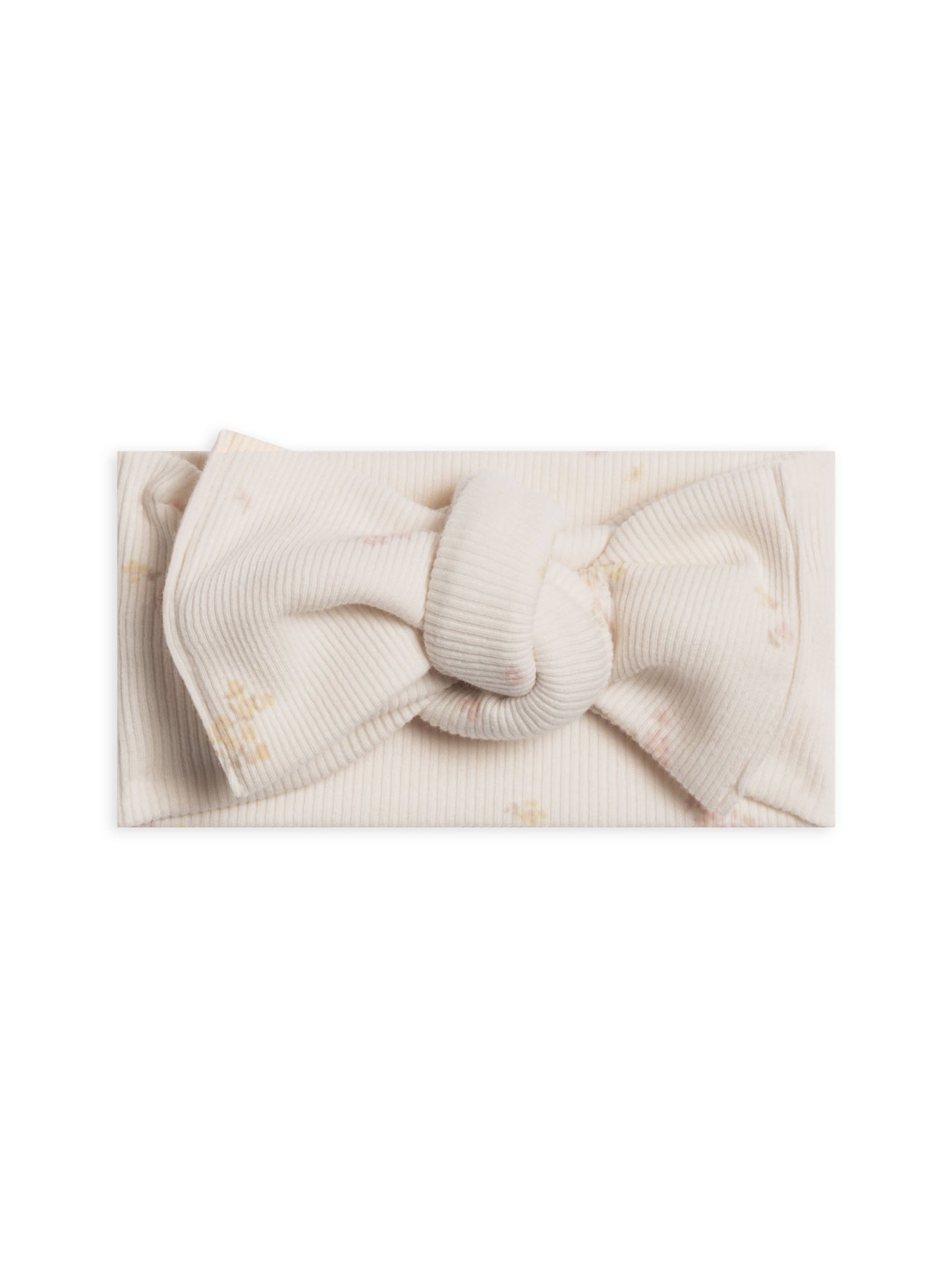 Organic Ribbed Bow Wrap - Emma Floral