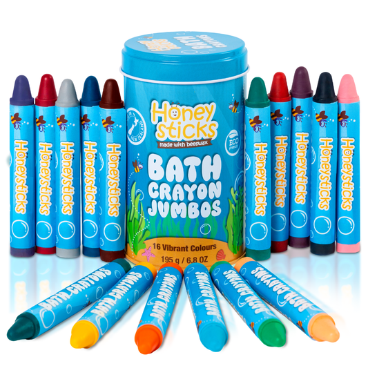 Honeysticks Jumbo Bath Crayons Non Toxic (16 Pack) for Kids