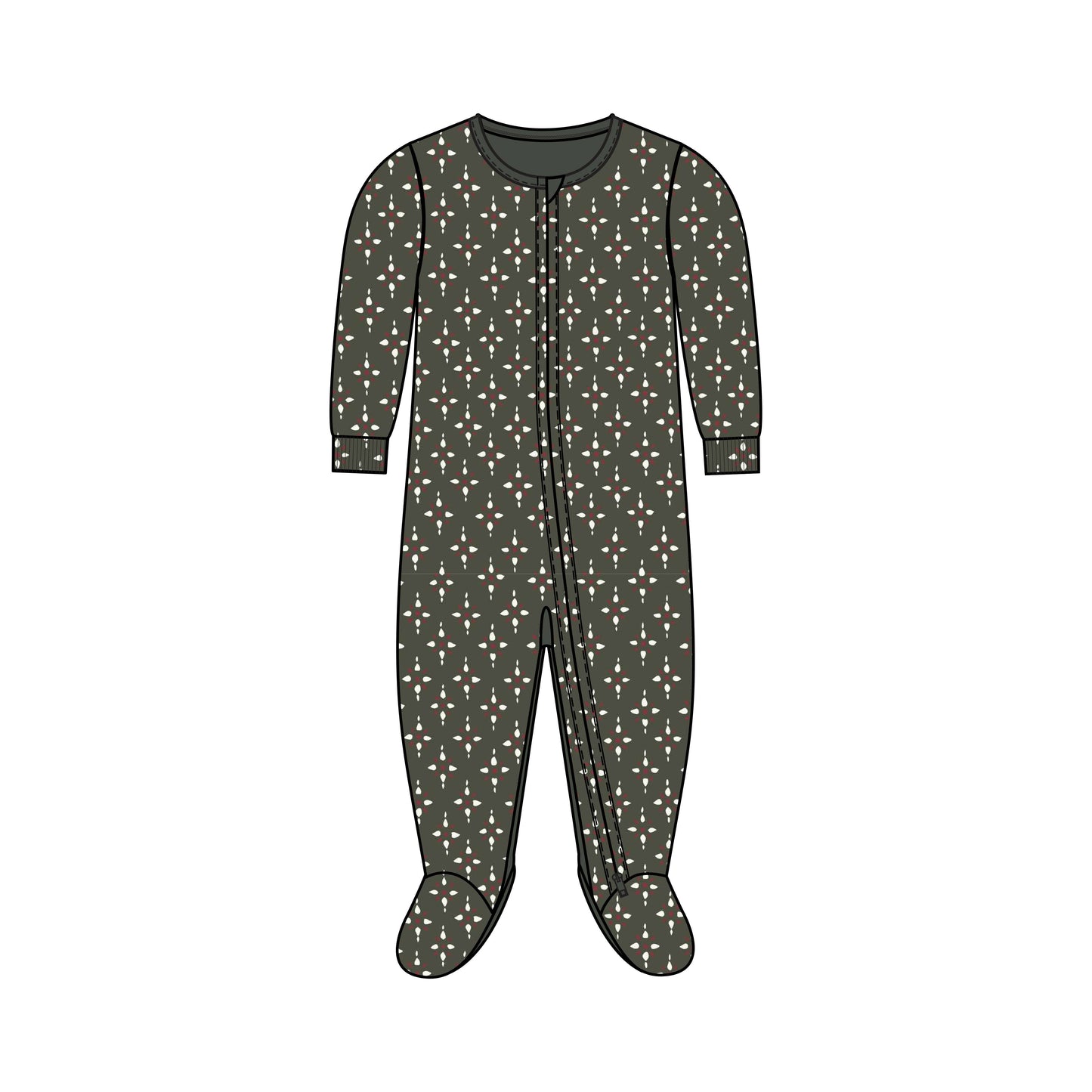 Peyton Zipper Sleeper - Holiday Collection