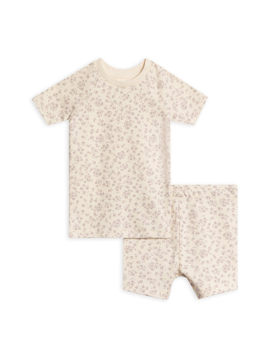 2-Piece Short Sleeve Jammie Set - Maria Floral / Lilla