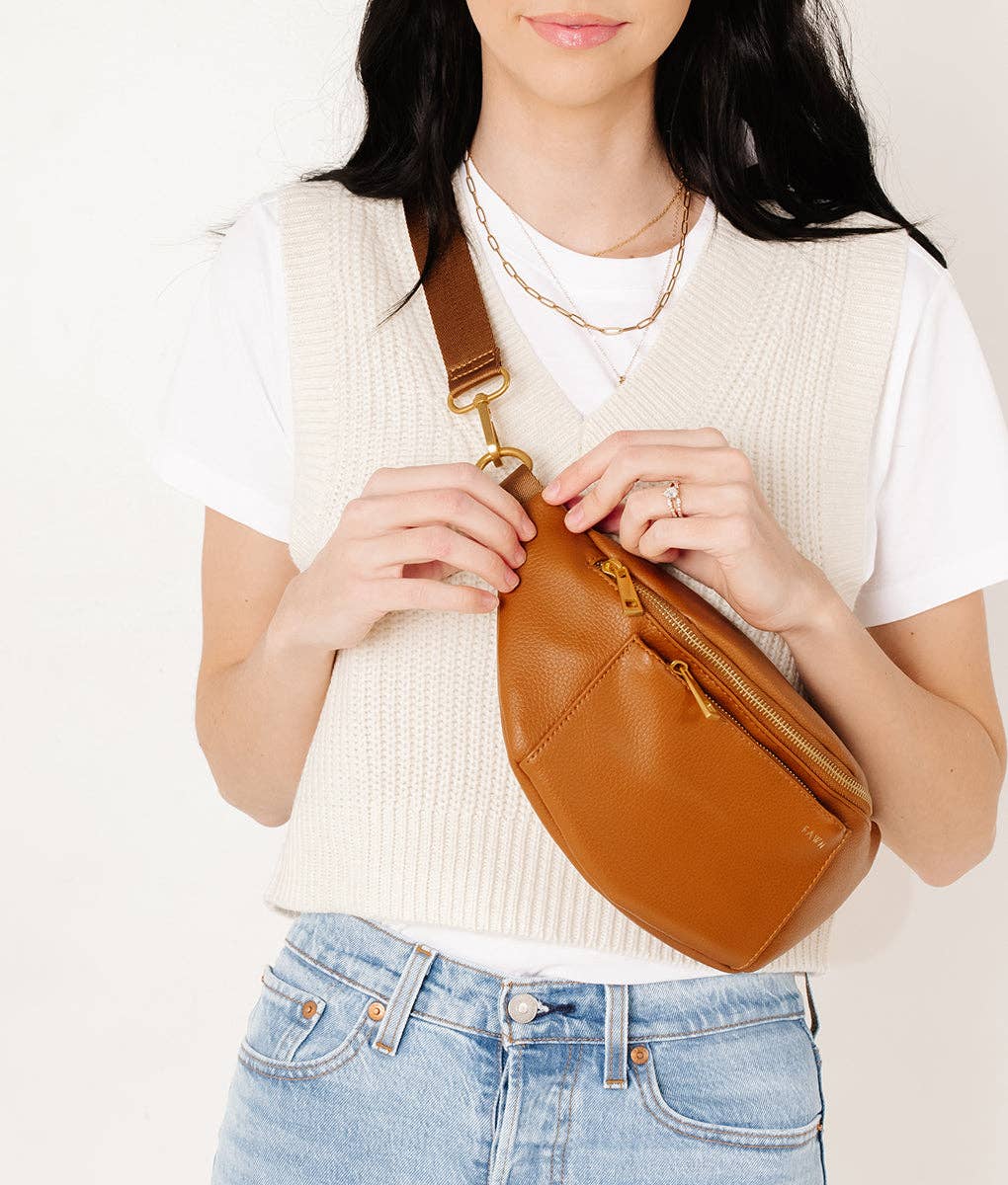 The Fawny Pack - Faux Leather Fanny Pack - Crossbody Bag