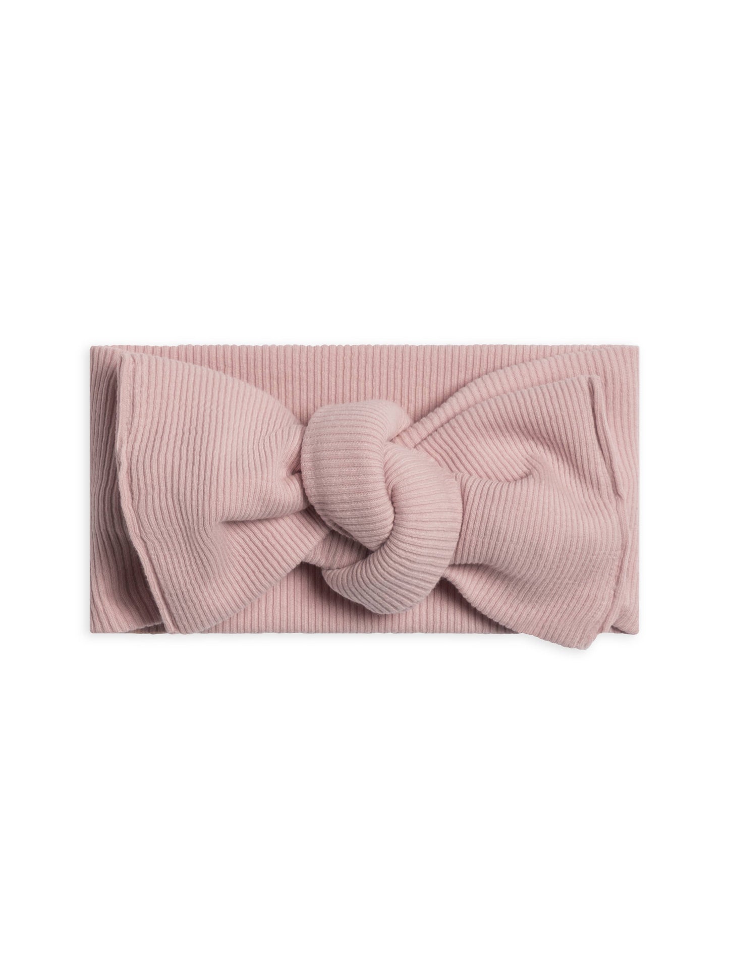 Organic Ribbed Bow Wrap - Rosa