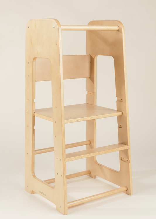 New Educational Tower - Natural Wood