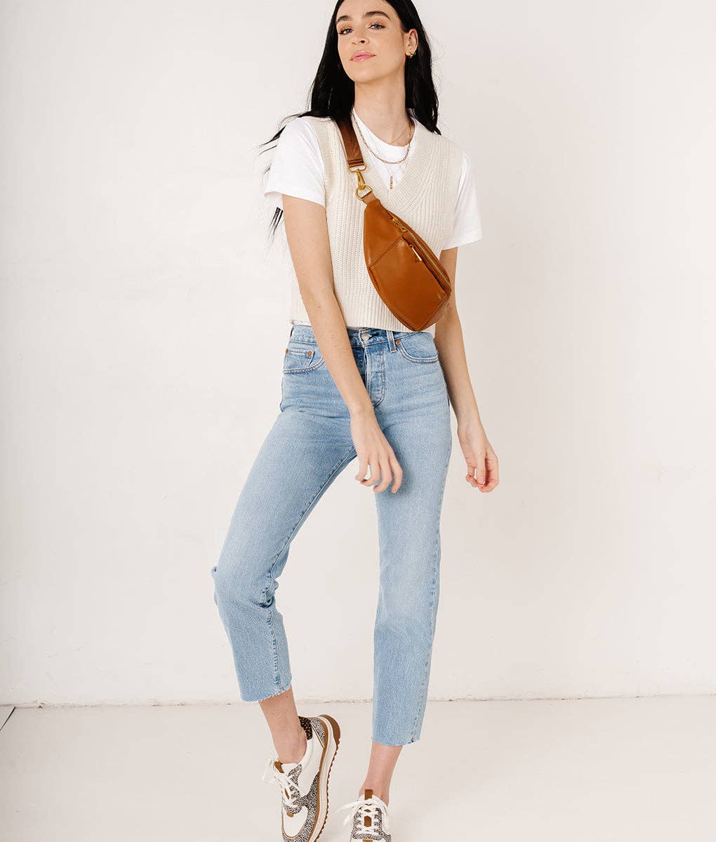 The Fawny Pack - Faux Leather Fanny Pack - Crossbody Bag