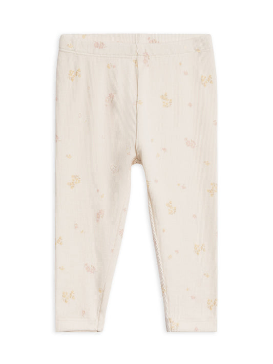 Organic Baby & Kids Lennon Ribbed Leggings - Emma Floral