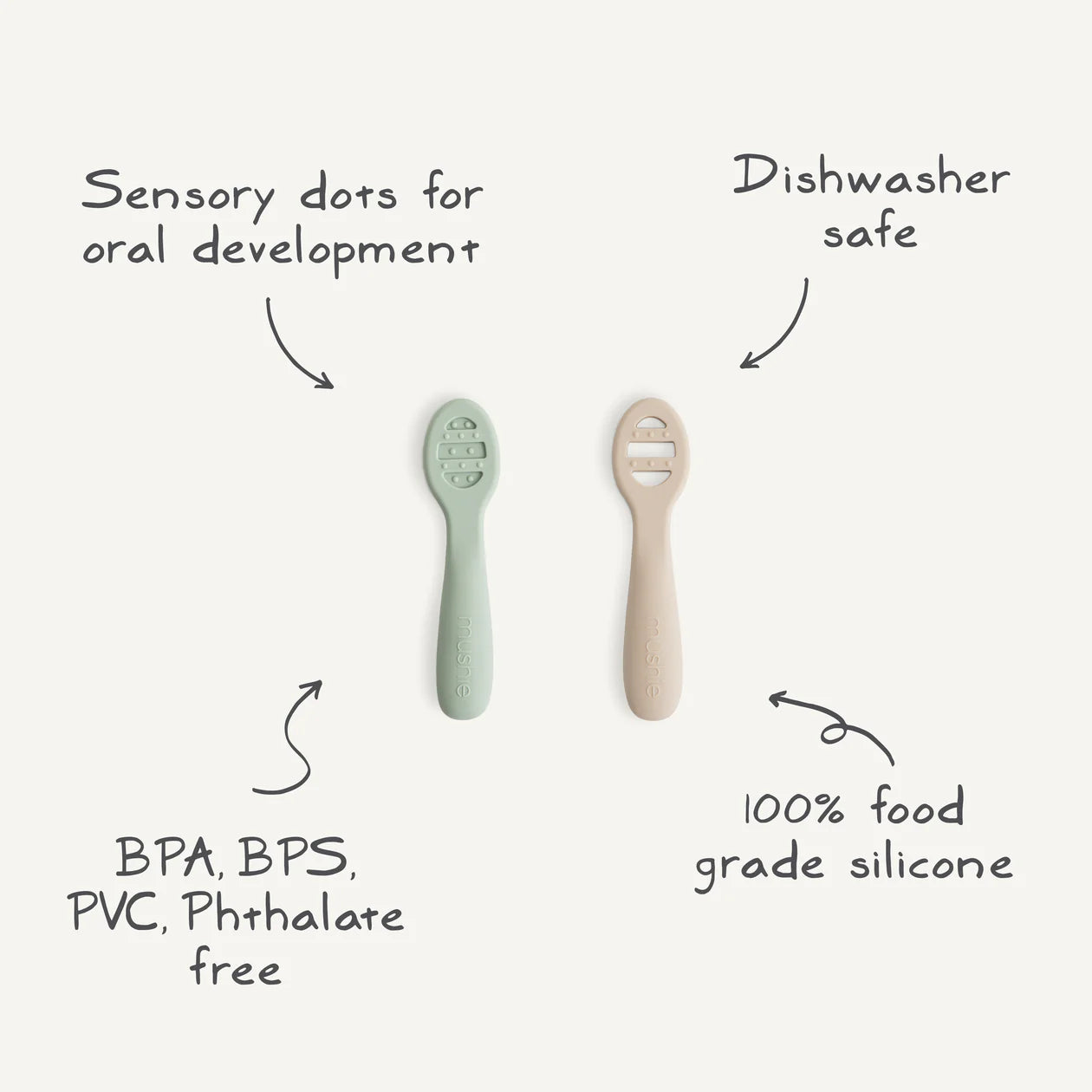 First Feeding Baby Spoons Natural