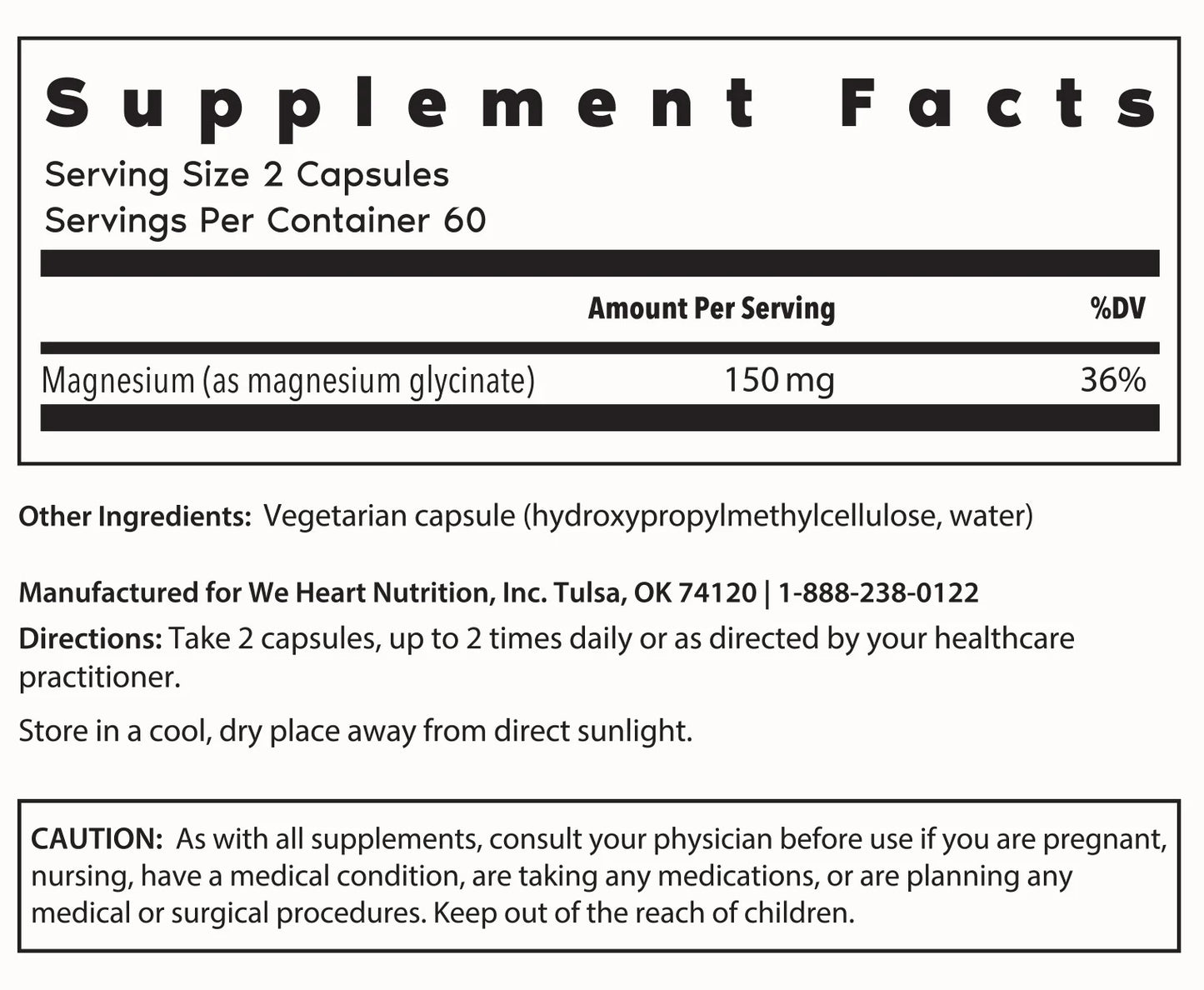 Wholesome Magnesium Glycinate