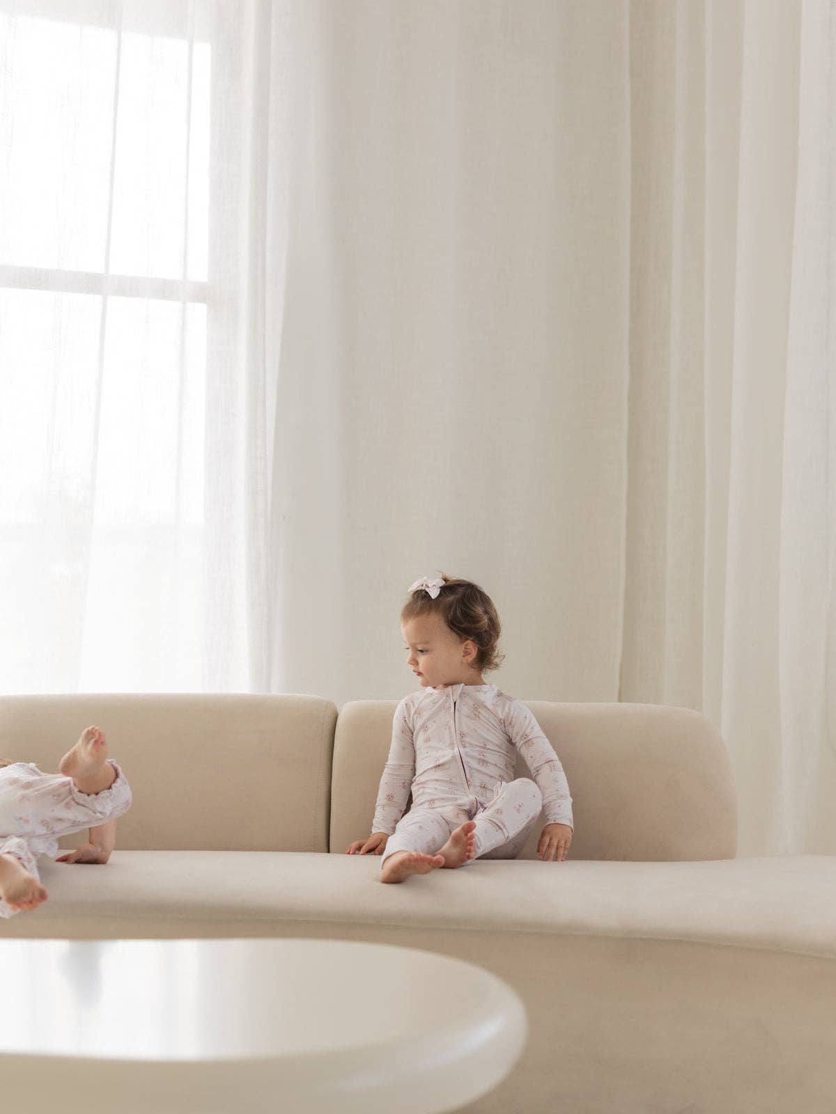 Pups & Bows | Bamboo Zipper Pajamas