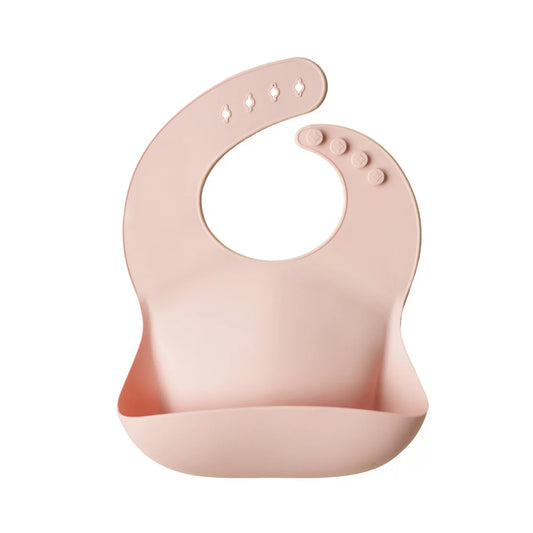 Silicone Baby Bib Blush
