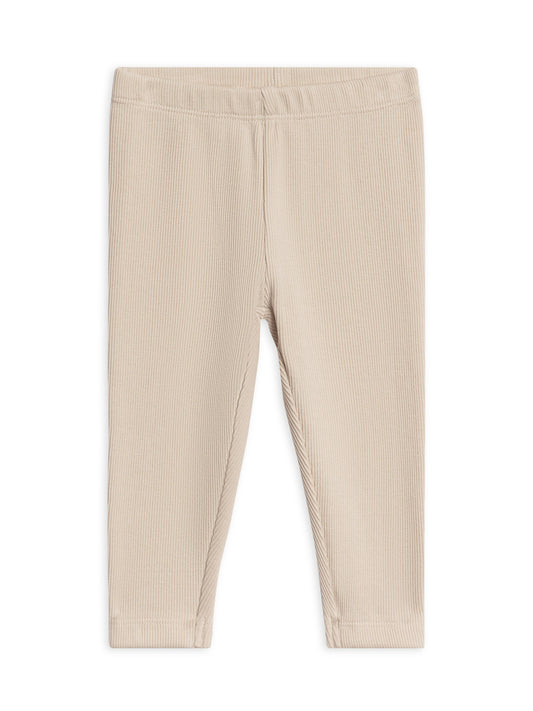 Organic Baby & Kids Lennon Ribbed Leggings - Oat