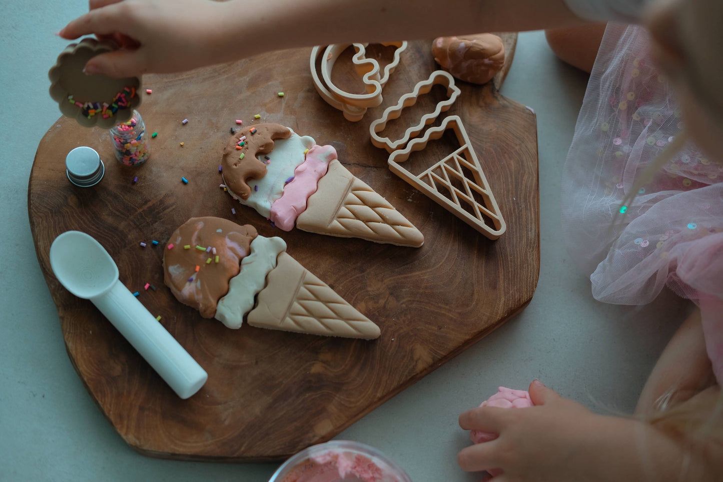 Ice Cream Cutter Set - Eco Playdough Tool
